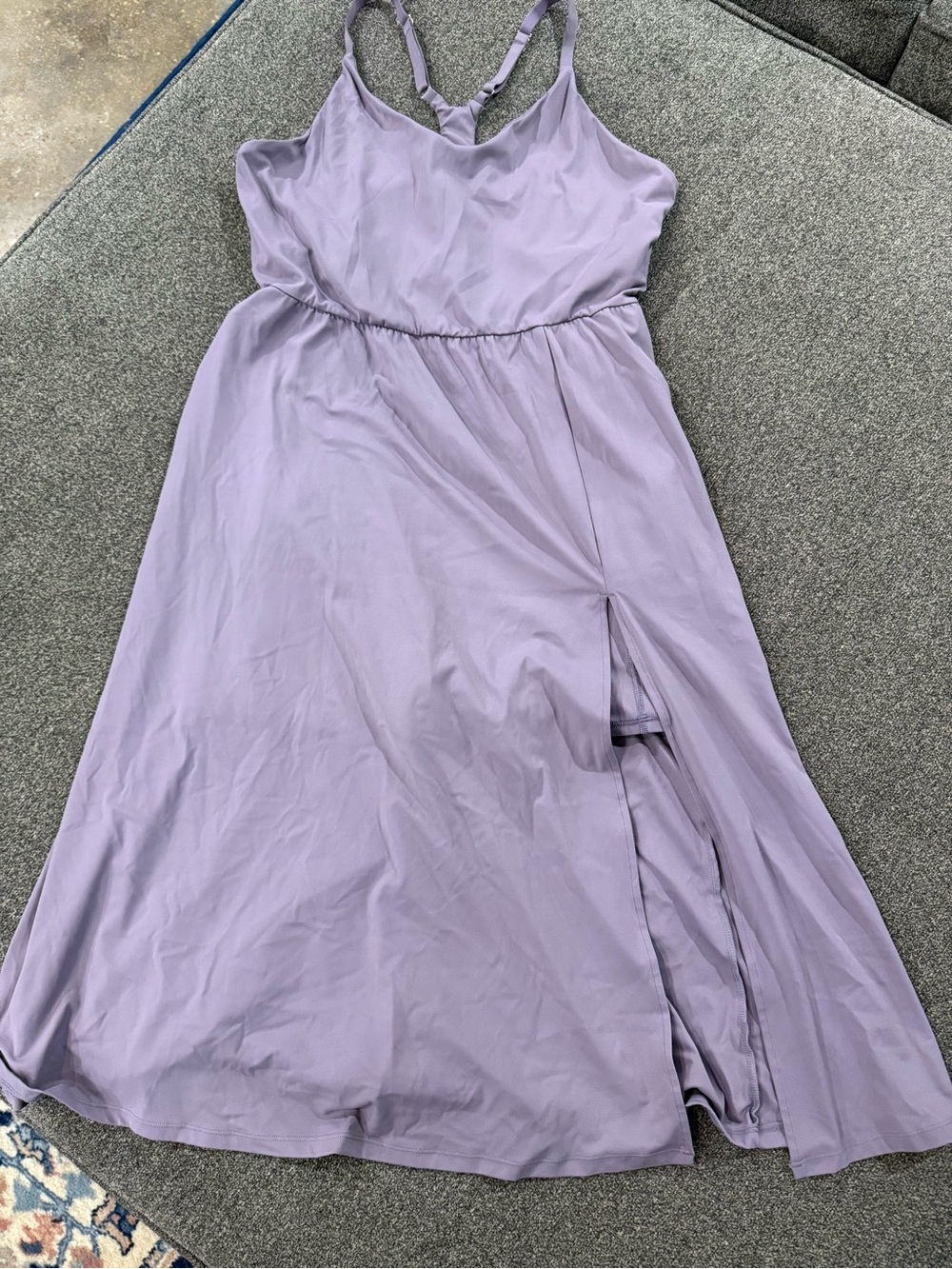 Ewedoos Lilac Sleeveless V-Neck Maxi Dress